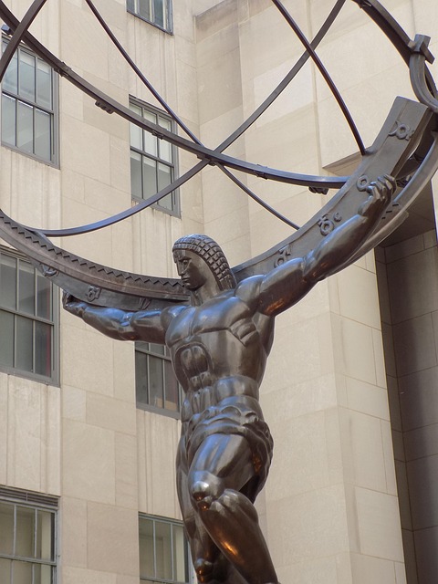 Atlas, Bronze, Statue, Nyc, New York, 5