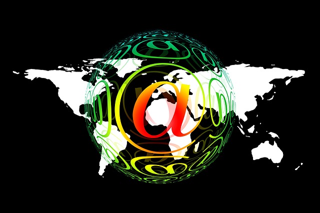 Free earth continents e-mail illustration