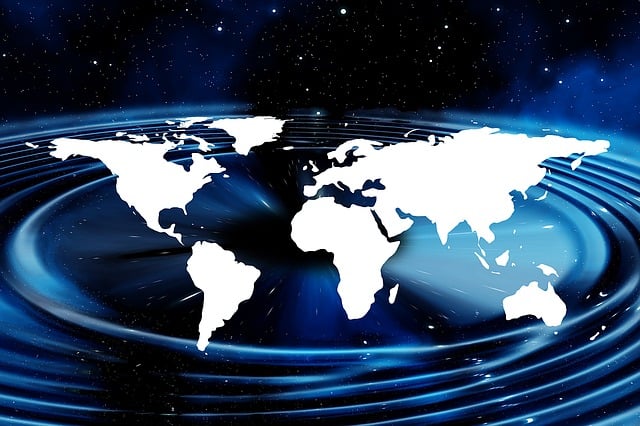 Free earth continents universe illustration