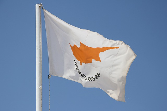 Zypern, Flagge, Wehen, Fahne, Gelb