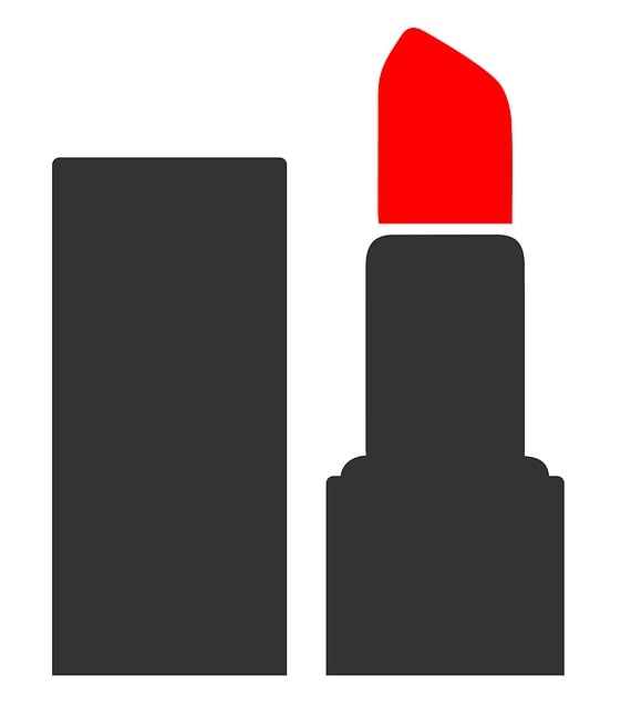 Free lipstick make up piktogram illustration