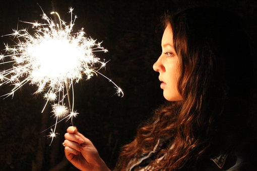 Niña, Bengala, Fuegos Artificiales