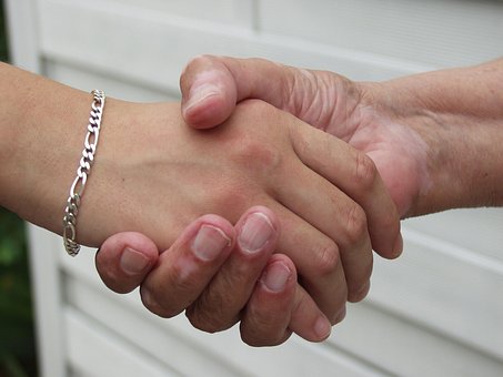 Free Hands Old And Young photo and picture