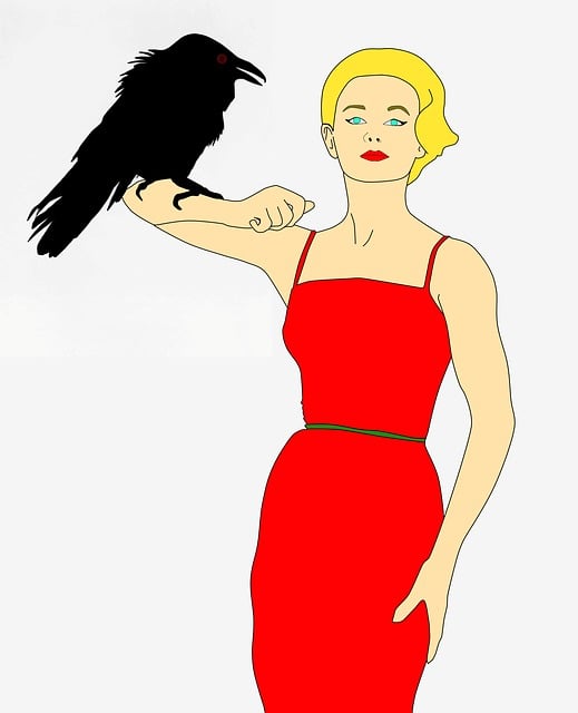 Free movie the birds actress illustration