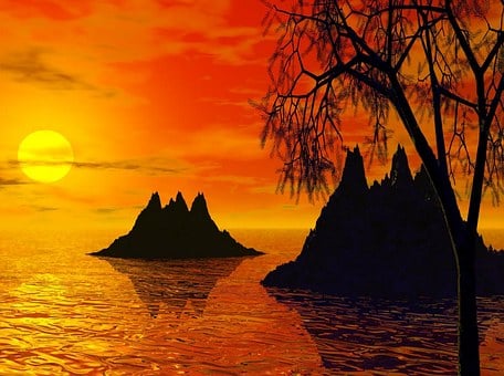 Free Sunset Sunset Islands illustration and picture