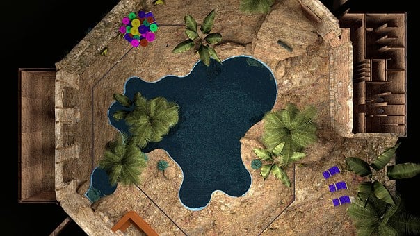 Free Tropical Swimming Pool Swimming Pool illustration and picture