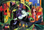painting, franz marc, abstract