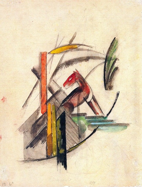 Download free HD stock image of Painting Franz Marc Free painting franz marc abstract illustration