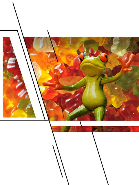 Free design abstract gummy bear illustration