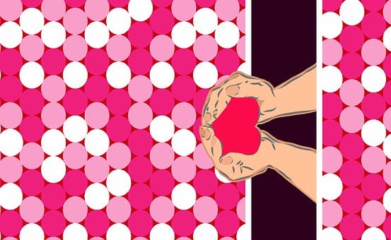 Free Pink Spot Hand illustration and picture