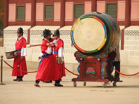 Gyeongbokgung, Palast, Süd, Seoul, Korea