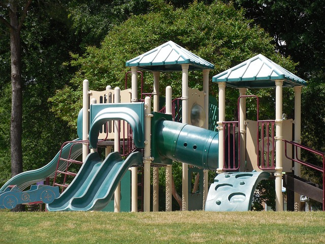 Spielplatz, Gleiten, Spaß, Park