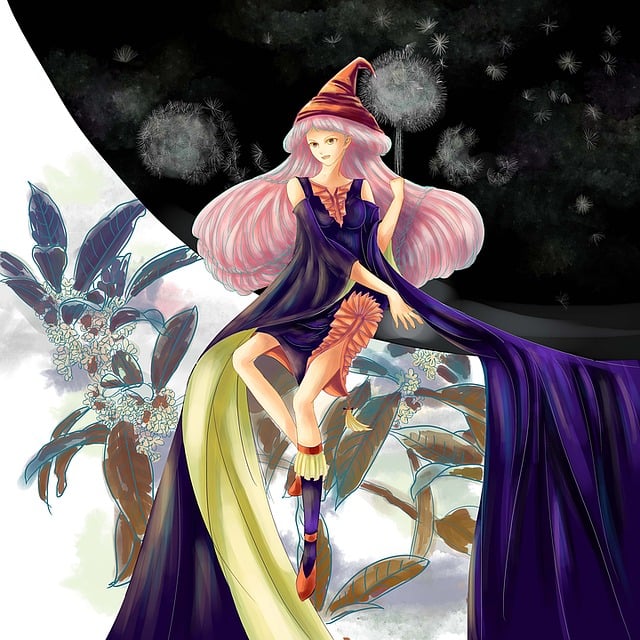 Free original maiden magic illustration