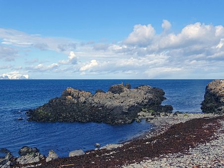 Пейзаж, Исландия, Море, Океан, Камень