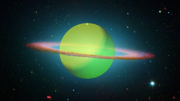Free Space Saturn illustration and picture