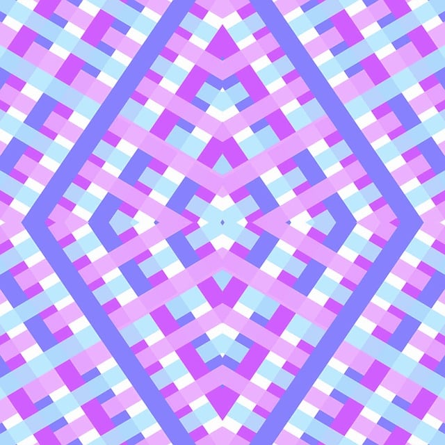 Free geometric gingham merged illustration
