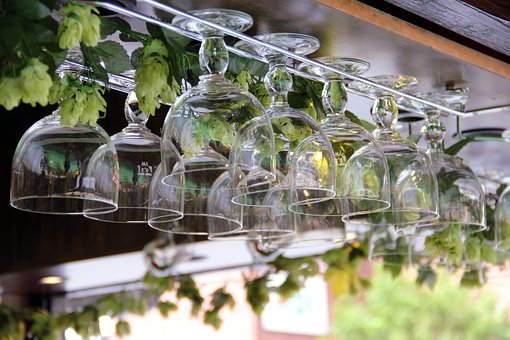 Wein, Glas, Sommerfest, Gastronomie