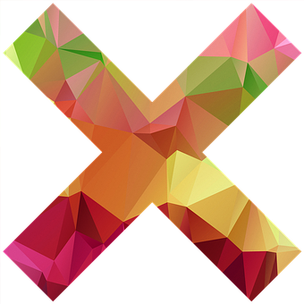 X, Polygoner, Abstrakt, Sjovt, Moderne