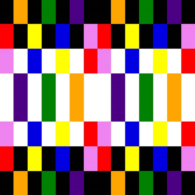 Regenbogen, Farbe, Blöcke, Rot, Orange
