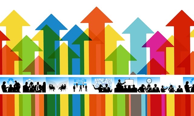 Free arrows growth hacking profit illustration