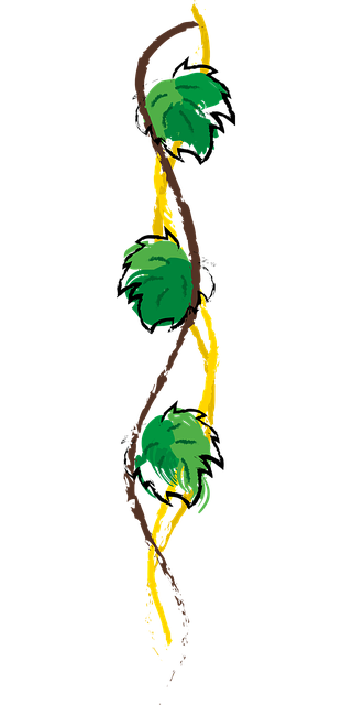 Free tendrils wine lines vector