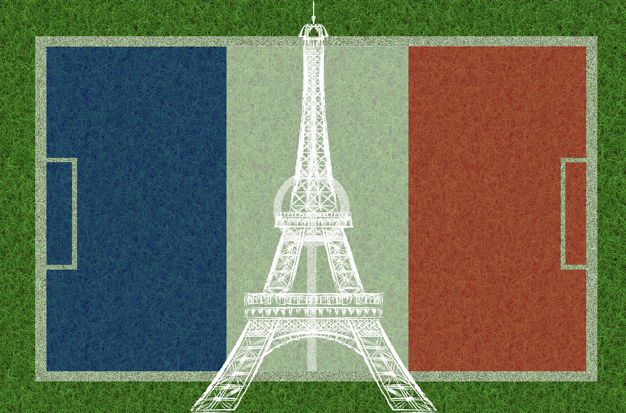Download Soccer, Playing Field, Eiffel Tower. RoyaltyFree Stock
