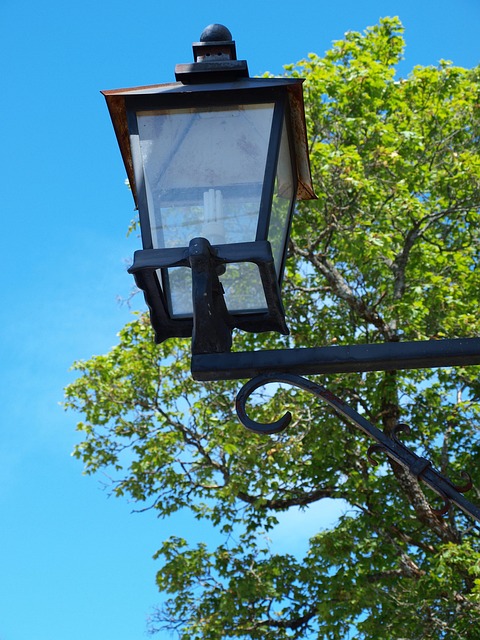 Free Sky Blue Lamp photo and picture