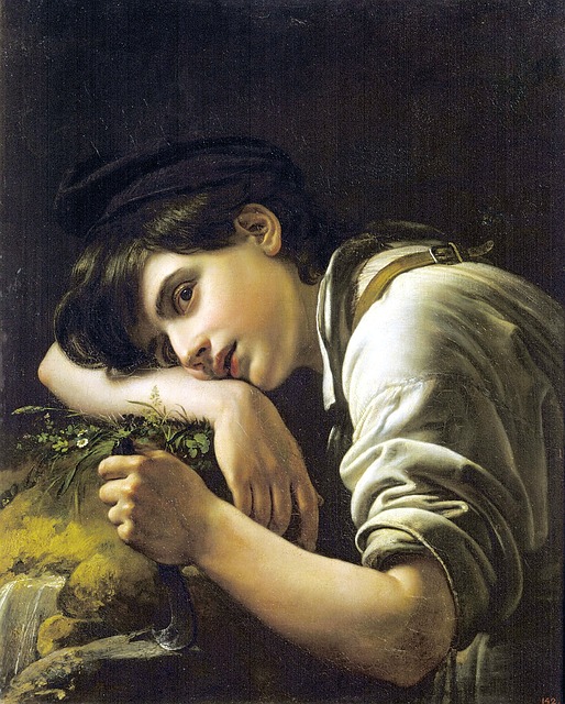 Free young gardener portrait use of color illustration