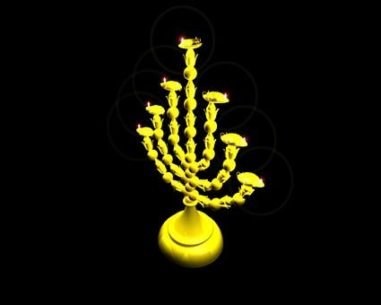 Free Lamp Menorah illustration and picture