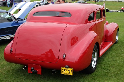 Oldsmobile, Klassisk Bil, Rød, Automobil