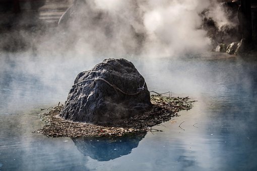 Free Hot Spring Rock photo and picture