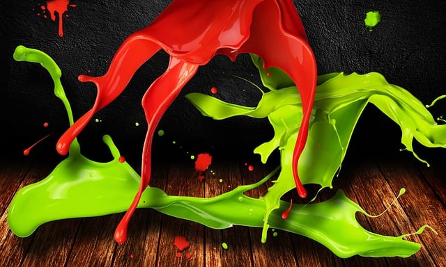 Free ink wood colorful illustration