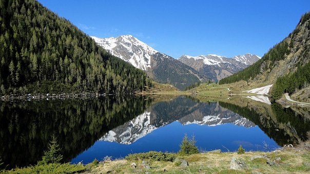 Riesachsee, Lago De Montaña, Primavera