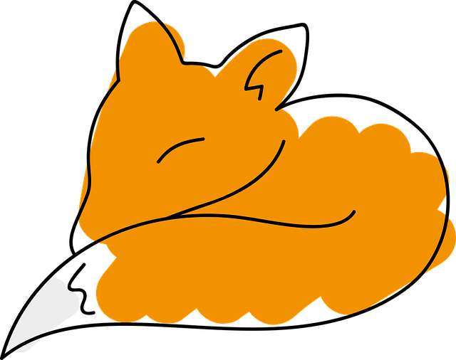 Free Fox Drawing vector and picture