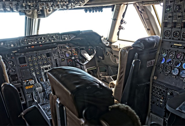 Cockpit, Antonov, Flugzeug, Maschine