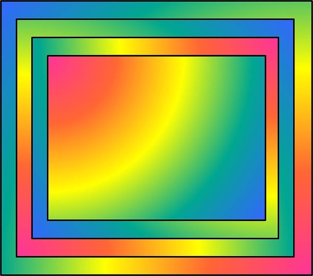Free rainbow iridescent spectrum illustration