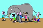 blind men, burmese, elephant