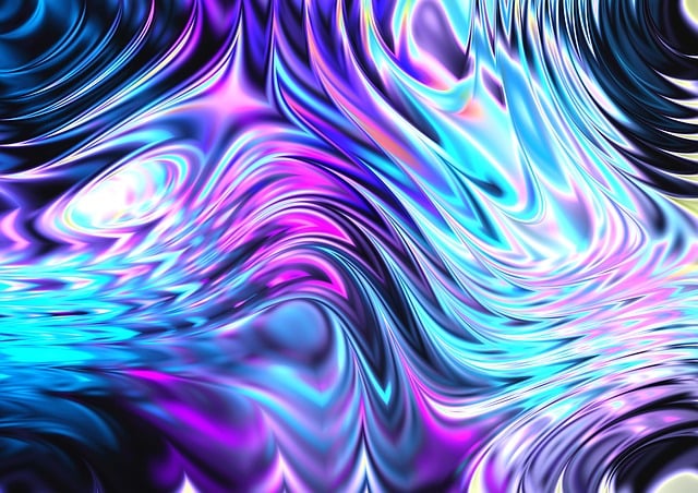Free abstract electric blue illustration