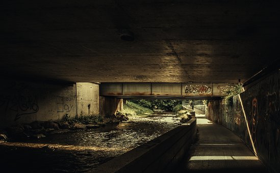 Free Bridge Graffiti photo and picture