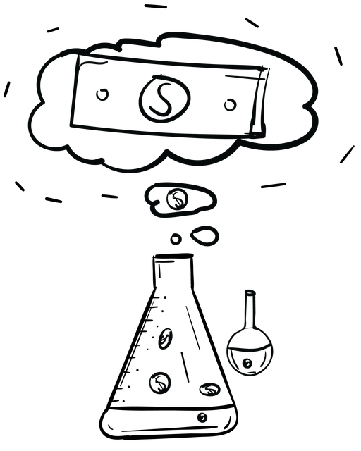 Chemie, Geld, Kasse, Finanzen, Labor