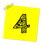 four, 4, number
