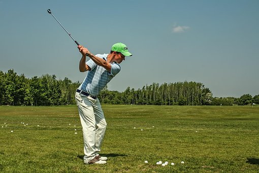 ゴルフ, ゴルフ スイング, ゴルファー, ドライビング レンジ, 運動