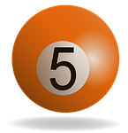 billiard, billiard ball orange, sport