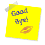 kiss, lips, good bye