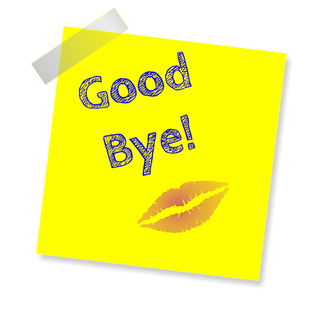 Free kiss lips good bye illustration