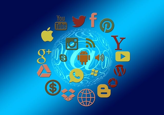 Free social media structure internet illustration