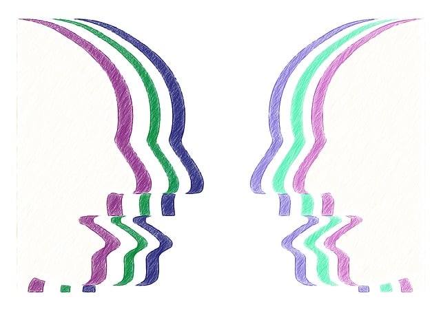 Free face head discussion illustration
