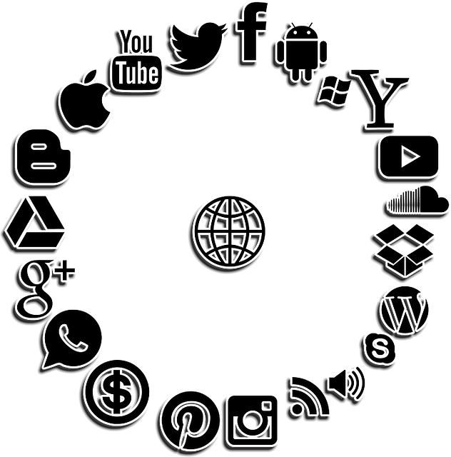 Free social media structure internet illustration