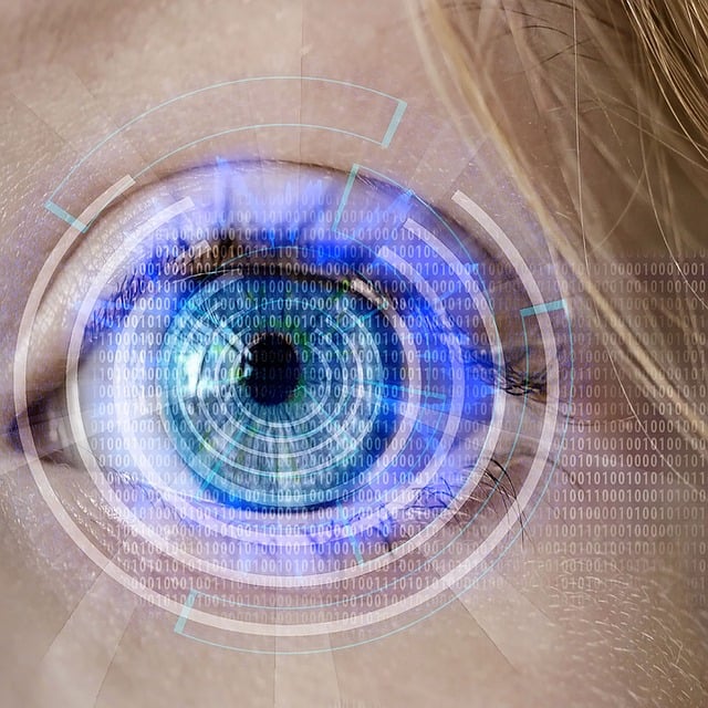 Download free HD stock image of Eye Technology Free eye technology binary illustration