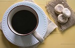 black, coffee, cup